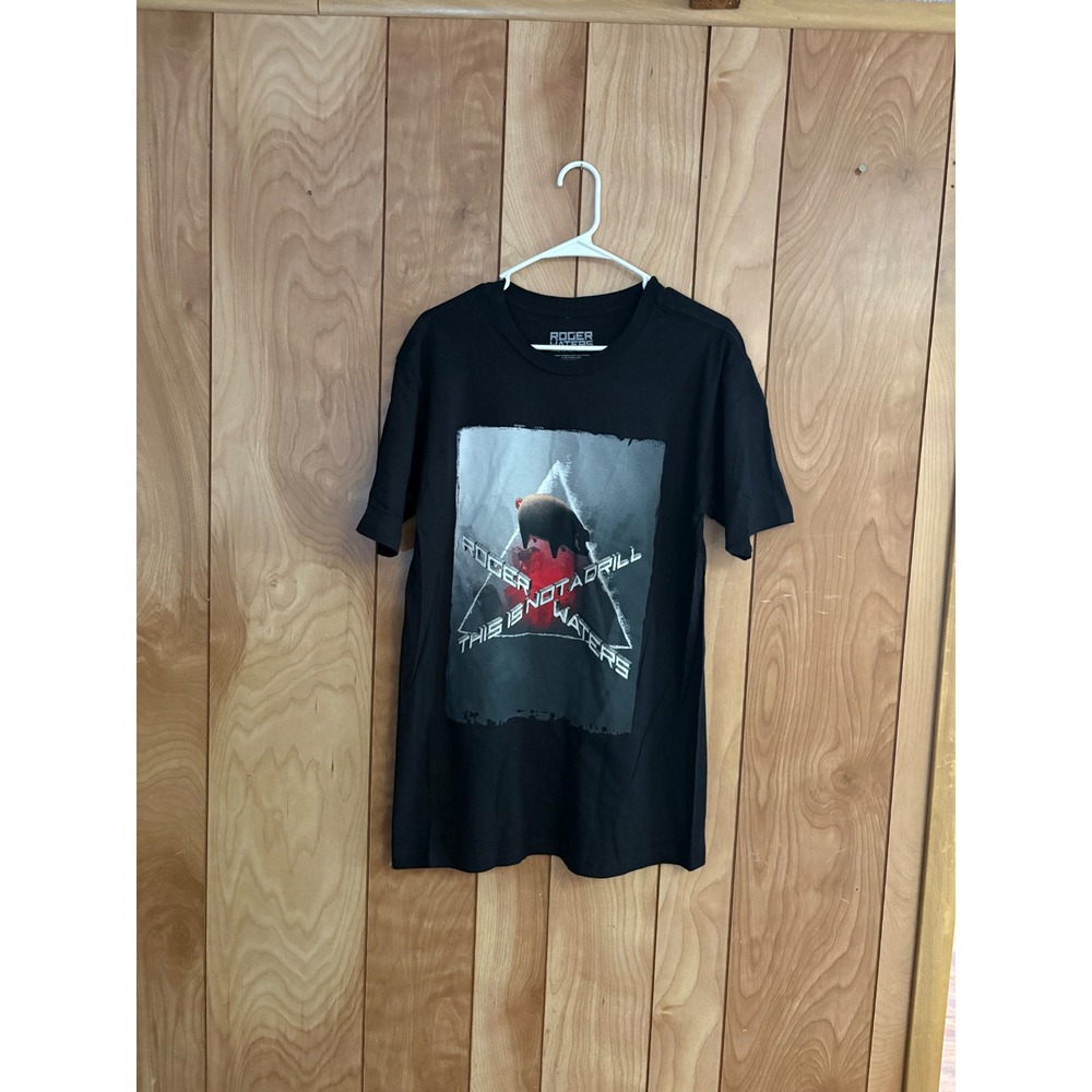 Roger Waters This Is Not A Drill 2022 Tour‎ T-Shirt Mens Large Black Pink Floyd